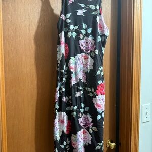 Joe & Elle Black Dress with Floral Accents